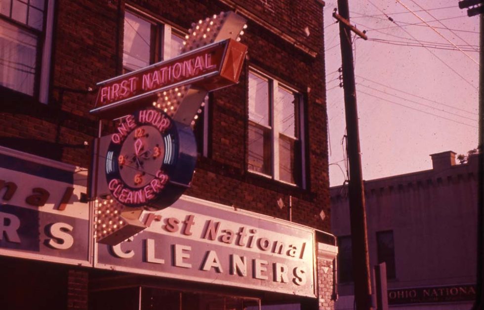 First National Cleaners 1960 Columbus Sign Company