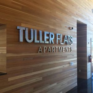 Tuller Flats Exterior Branding