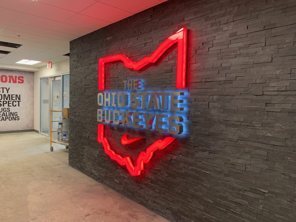 Ohio State University East Wing Renovation Project Columbus Sign Company