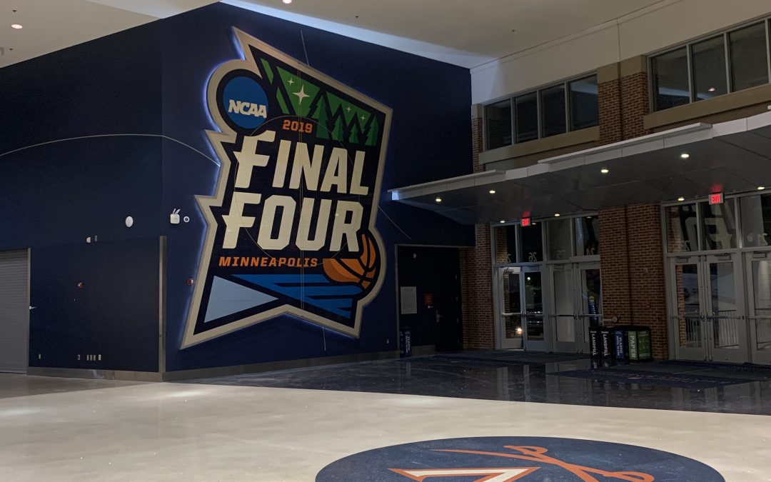 UVA Mens Basketball Final Four Court Display